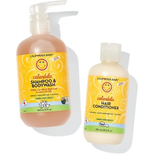 image:imageCalifornia Baby Calendula Baby Shampoo and Conditioner Set  100 PlantBased  19oz Soothing Lavender Body Wash  85oz Lavender Conditioner 275 Ounce Pack of 2