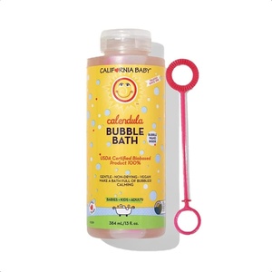 image:imageCalifornia Baby Calendula Bubble Bath  100 PlantBased Kids Bubble Bath  Soothing Lavender Baby Bubble Bath  Free Bubble Wand  384 mL  13oz
