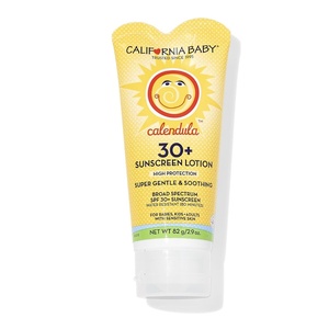 image:imageCalifornia Baby Calendula SPF 30 Sunscreen  Mineral Based  Titanium Dioxide  Travel Size Baby Sunscreen for Face  Body  Lavender Scent  29oz