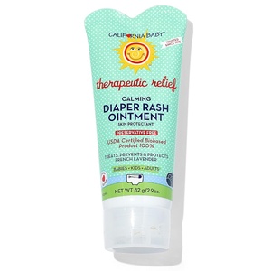 image:imageCalifornia Baby Calming Diaper Rash Cream  100 BioBased  Zinc Oxide Ointment  Lavender Scented Diaper Cream  Cloth Diapers Safe  82 g  29 oz